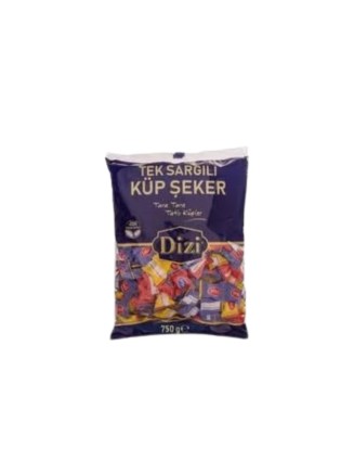 Dizi Tek Sargılı Küp Şeker 750 Gr.