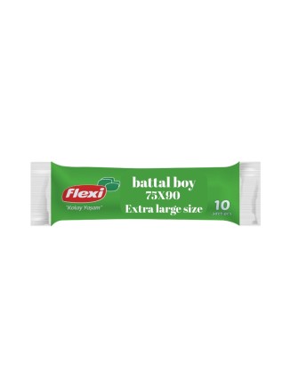 Flexi Battal Boy 10'lu 75X90 Cm Mavi Çöp Torbası