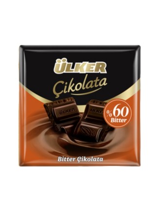 Ülker Bitter Kare %60 Kakaolu Çikolata 60 Gr.